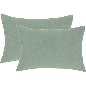 Jogo de Fronha Altenburg Sereno Plush 2 Peças Verde