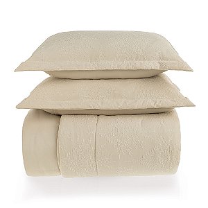 Jogo de Colcha Karsten Vittoria Jacquard 3 Peças Casal Bege