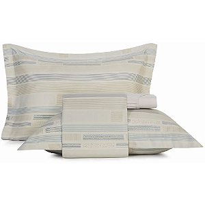 Jogo de Cama Altenburg Diagrama Ta 4 Peças Casal Branco