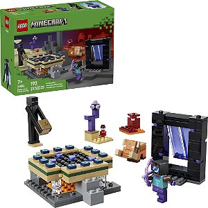 Lego Minecraft Nether e Portal do End 21584 com 192pcs