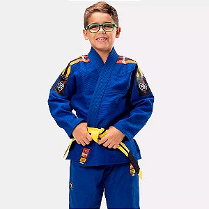 Kimono Jiu Jitsu Atama Ultra Light Sunset Azul Infantil