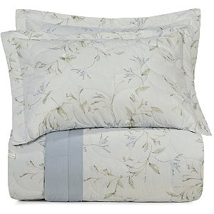 Jogo de Colcha Altenburg Agape 200 Fios 3 Peças Queen Branco
