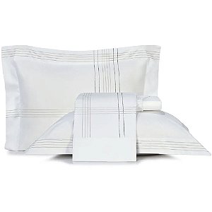 Jogo de Cama Altenburg Garbo 200 Fios 4 Peças Queen Branco