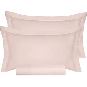Jogo de Cama Altenburg Lille 200 Fios 3 Peças King Rosa