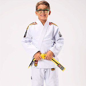 Kimono Jiu Jitsu Atama Ultra Light Sunset Branco Infantil