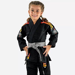 Kimono Jiu Jitsu Atama Ultra Light Sunset Preto Infantil