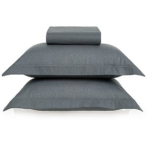 Jogo de Cama Karsten Berlin Soft 3 Peças Queen Marinho