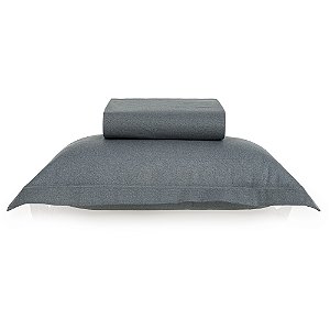 Jogo de Cama Karsten Berlin Soft 3 Peças Solteiro Marinho