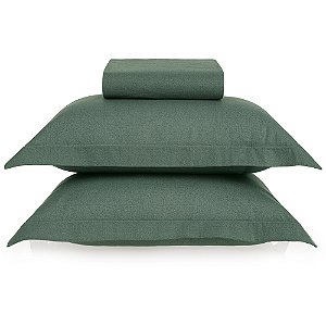 Jogo de Cama Karsten Berlin Soft 3 Peças Queen Verde