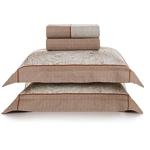 Jogo de Cama Karsten Aurora 300 Fios 4 Peças Queen Rosa