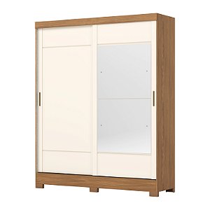 Guarda-roupa B74 02 Portas Deslizantes Nature/Off White