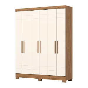Guarda-roupa B369 06 Portas Nature/Off White