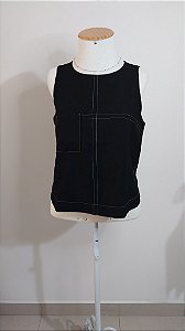 Blusa cavada de viscose