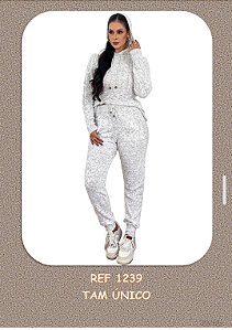 Conjunto com calça fio mousse