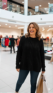 Blusa de tricot Acácia pluz size