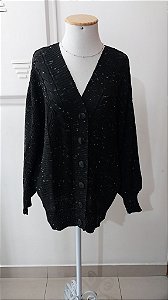 Casaco de tricot Plano invernal plus size