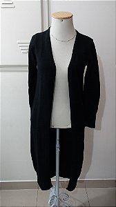 Cardigan fio modal longo