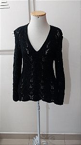 Blusa tricot fio lurex