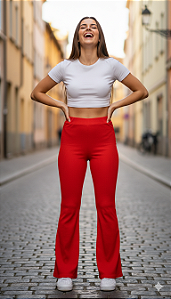 Calça flare Zurique