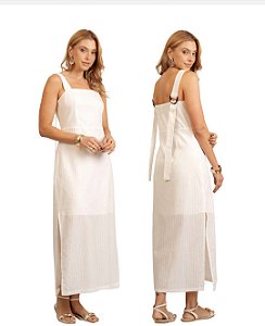 Vestido de algodão stripes