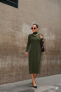 Vestido Roma de viscolycra canelado