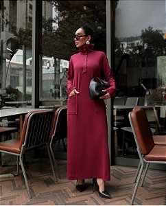 Vestido Garibaldi de algodao com elastano