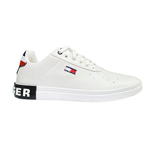 Sapatênis Tommy Hilfiger Branco Couro