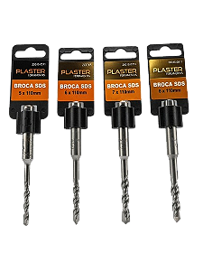 KIT DE BROCAS SDS - PLASTER 5, 6, 7 e 8 MM