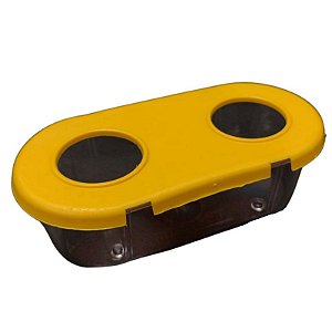 Comedouro Pequeno 2 Furos - InjetFour - Diversas cores