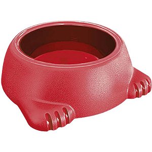 Comedouro Plástico Glamour Furacão Pet Tamanho 3 1000 ml Vermelho