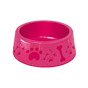 Comedouro Plástico Paris Furacão Pet Tamanho 2 850 ml Rosa