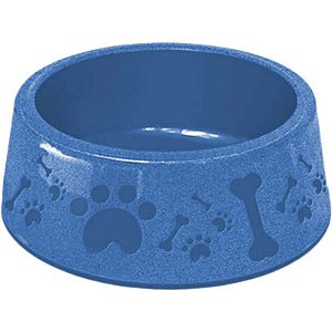 Comedouro Plástico Paris Furacão Pet Tamanho 4 1900 ml Azul