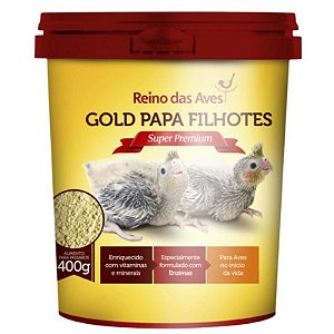 Papa Reino das Aves - Gold Papa Filhotes Pote 400g