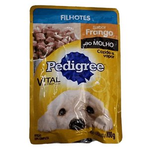 Sachê Pedigree Vital Pro - Sabor Frango ao Molho - Para Cães Filhotes - 100g