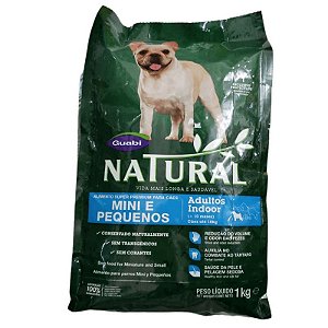 Ração Guabi Natural - Para Cães Porte Mini e Pequeno Indoor - 1kg