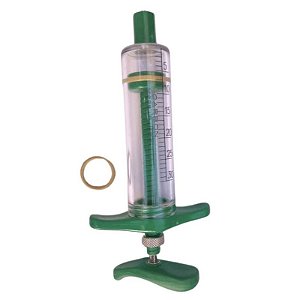 Seringa Carbonada Com Graduação - Com Regulagem - 30 ml - Verde