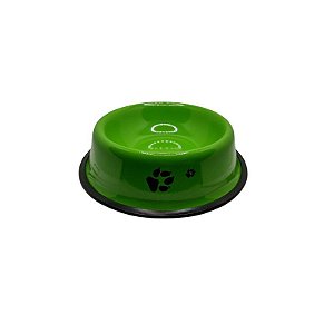 Comedouro de Alumínio Médio 18cm - Verde