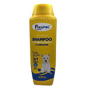 Shampoo e Condicionador 500ml Fixa Pet - Clareador