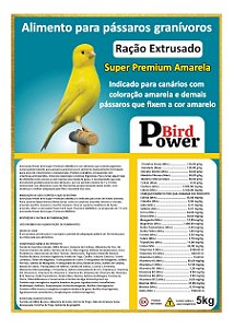 Extrusada Power Bird Canarios Amarela 5Kgs