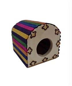 Casinha Para Hamster - Gerbil - Colorida - Pinguim