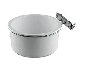 Comedouro Bico Torto Com Suporte N3 750ml Branco