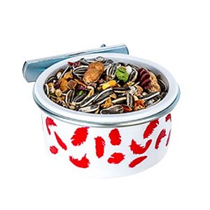 Comedouro Bico Torto Suporte N2 400ml Vermelho