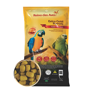 Extra Gold Parrots 6Kgs Reino das Aves