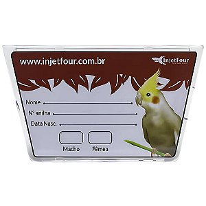 Placa de Identificação Calopsita | Injetfour