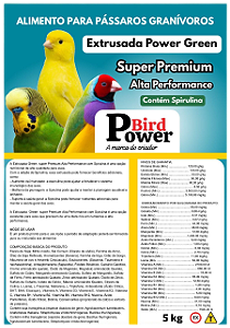 Extrusada Canarios Verde - Power Green - 5 kgs | Power Bird