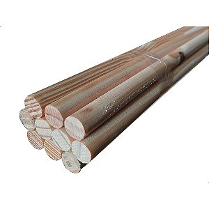 Poleiro de Madeira liso 50cm x 13mm 2 Unidades