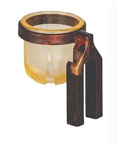 Porta Vitamina Rubi Coleira com Suporte Alto Laranja | Injetfour