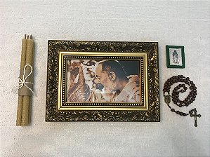 Quadro São Padre Pio de Pietrelcina - Ateliê Sudarius