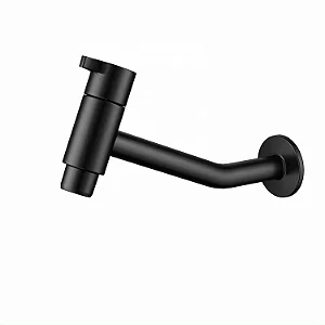 TORNEIRA PARA BANHEIRO LINK PRETO DE PAREDE