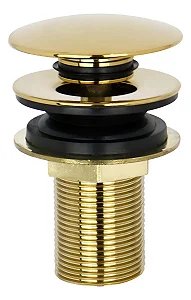 VALVULA RALO CLICK PARA CUBA 7/8 DOURADO